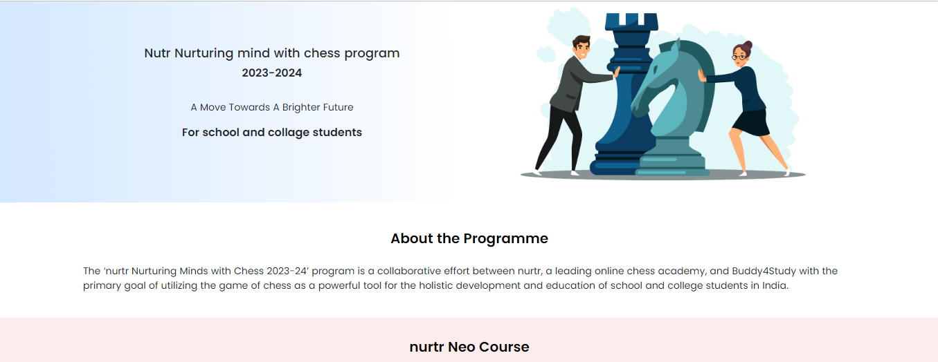 nurtr Nurturing mind with chess program 2023-2024